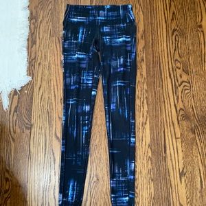 Athleta leggings (blue&black)